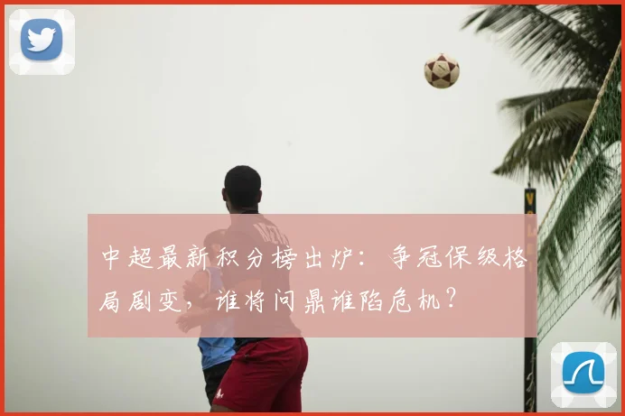 中超最新积分榜出炉：争冠保级格局剧变，谁将问鼎谁陷危机？
